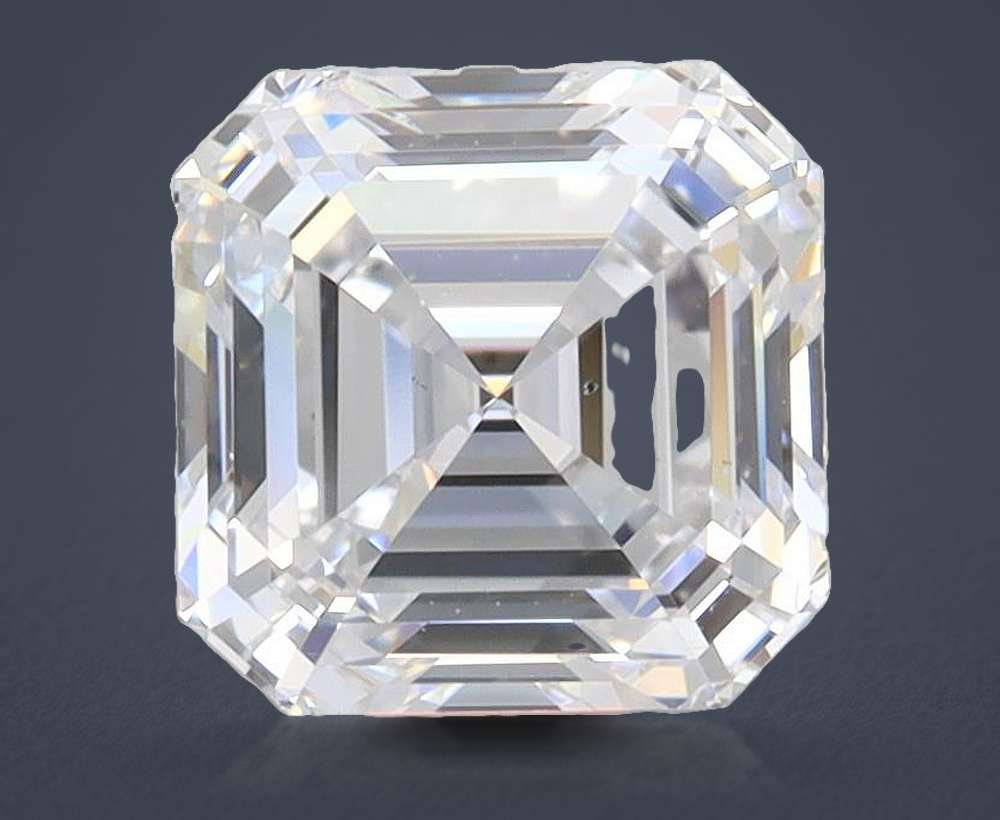 1.50ct D VS2 Rare Carat Ideal Cut Asscher Lab Grown Diamond
