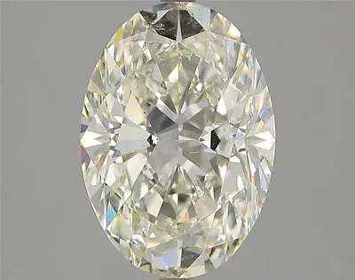 3.02ct K SI2 Rare Carat Ideal Cut Oval Diamond