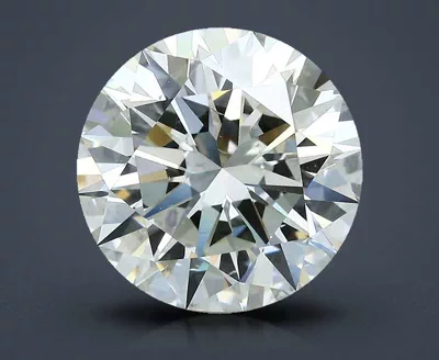6.01ct K VS2 Rare Carat Ideal Cut Round Diamond