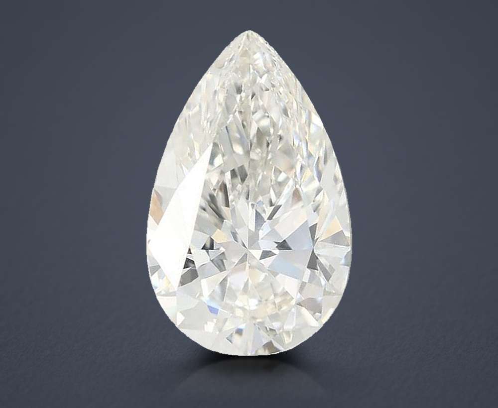 5.03ct G VS1 Rare Carat Ideal Cut Pear Lab Grown Diamond
