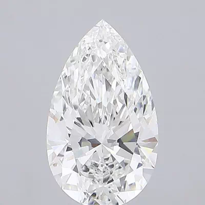 10.09ct F VVS2 Rare Carat Ideal Cut Pear Lab Grown Diamond