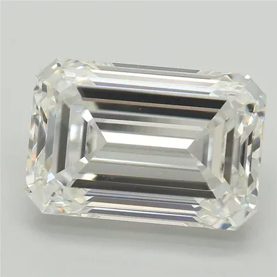 5.67ct E VVS2 Rare Carat Ideal Cut Emerald Lab Grown Diamond