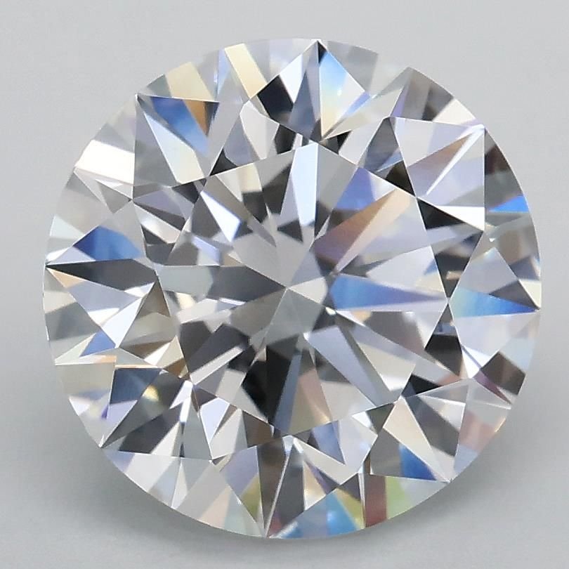3.09ct D VVS2 Rare Carat Ideal Cut Round Lab Grown Diamond