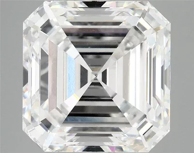 8.03ct F VVS2 Rare Carat Ideal Cut Asscher Lab Grown Diamond