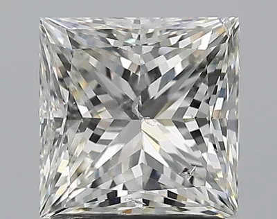 1.70ct J SI2 Rare Carat Ideal Cut Princess Diamond