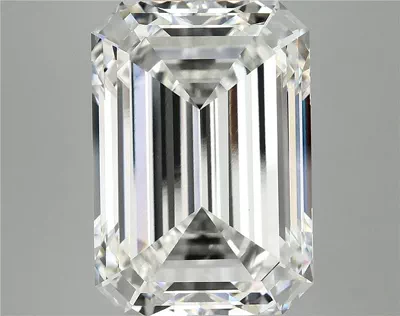 12.51ct F VVS2 Rare Carat Ideal Cut Emerald Lab Grown Diamond