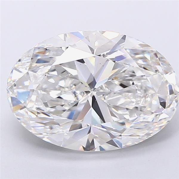 6.09ct E VS1 Rare Carat Ideal Cut Oval Lab Grown Diamond
