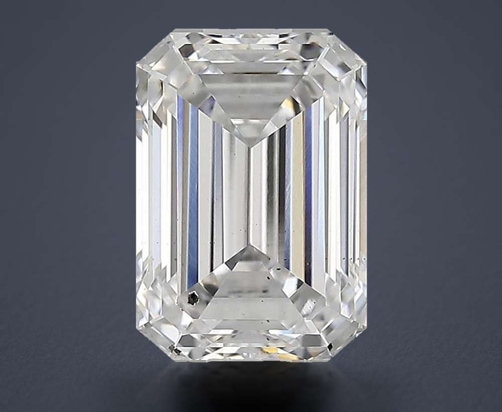 1.26ct E SI1 Rare Carat Ideal Cut Emerald Lab Grown Diamond