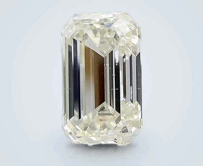 5.02ct K SI1 Rare Carat Ideal Cut Emerald Diamond