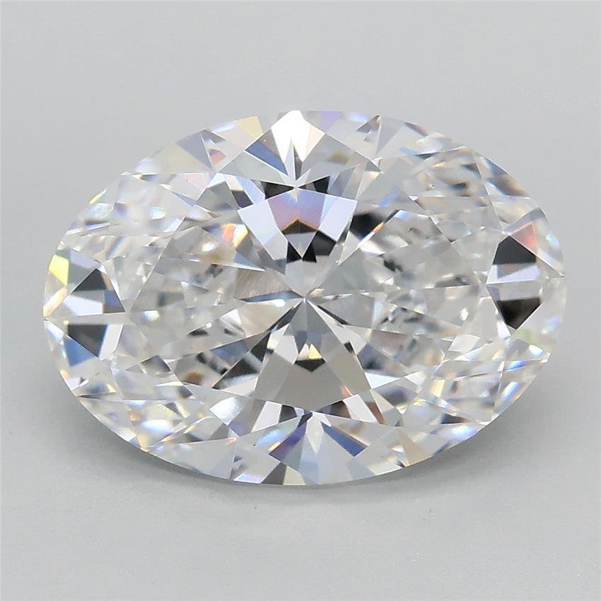 3.02ct D VS1 Rare Carat Ideal Cut Oval Lab Grown Diamond
