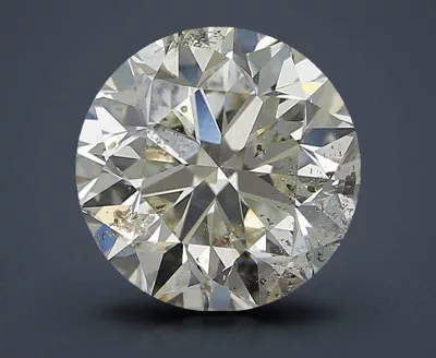 3.07ct I SI2 Very Good Cut Round Diamond