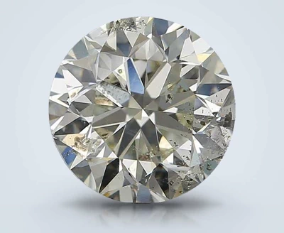 3.07ct I SI2 Very Good Cut Round Diamond