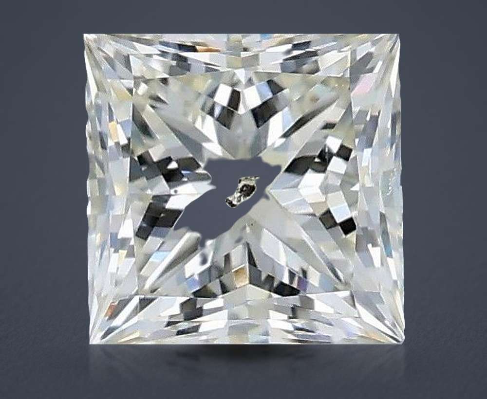 1.25ct K SI2 Rare Carat Ideal Cut Princess Diamond