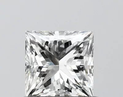 0.80ct F VVS2 Very Good Cut Princess Lab Grown Diamond