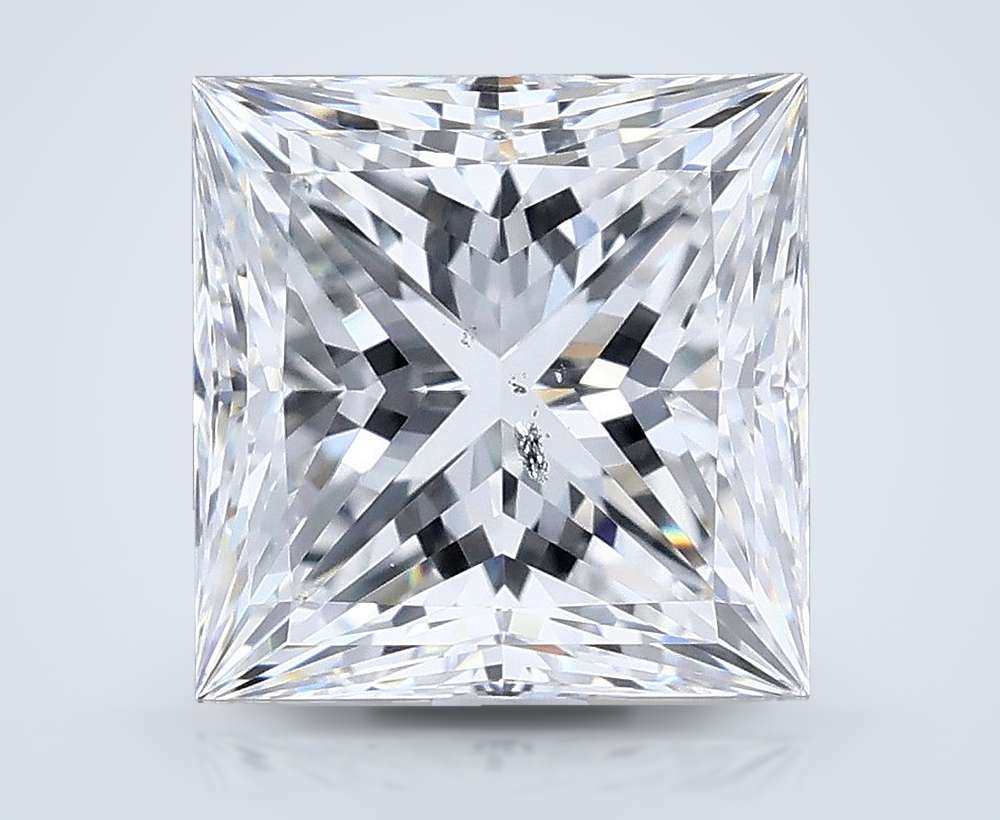 2.10ct E SI2 Rare Carat Ideal Cut Princess Diamond