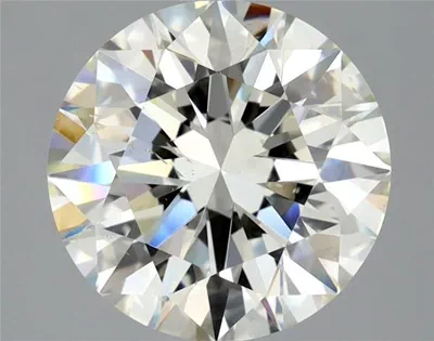 3.01ct K SI1 Rare Carat Ideal Cut Round Diamond