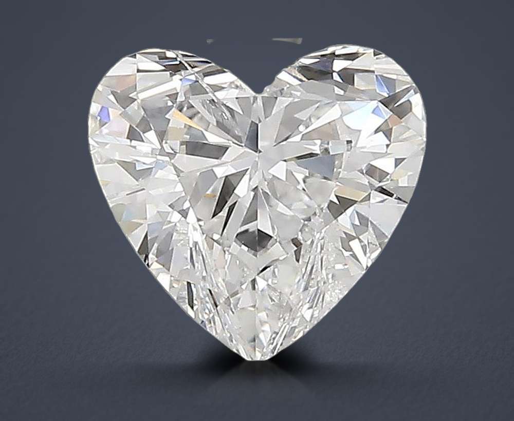 2.00ct E SI2 Rare Carat Ideal Cut Heart Diamond
