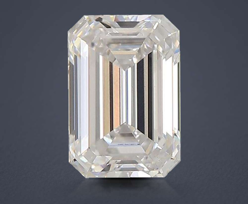 1.31ct E VS1 Rare Carat Ideal Cut Emerald Lab Grown Diamond