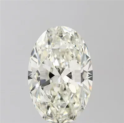 6.01ct I IF Rare Carat Ideal Cut Oval Diamond