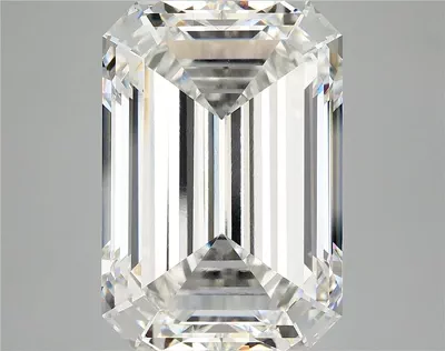12.68ct F VVS2 Rare Carat Ideal Cut Emerald Lab Grown Diamond