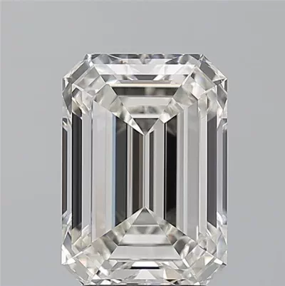 4.04ct I IF Rare Carat Ideal Cut Emerald Diamond