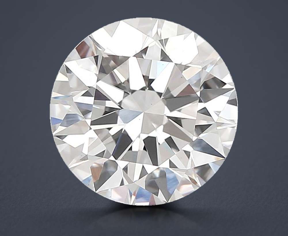3.01ct F VS1 Rare Carat Ideal Cut Round Lab Grown Diamond