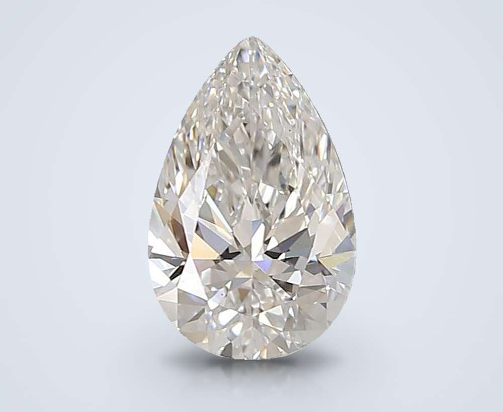 1.59ct D VS1 Rare Carat Ideal Cut Pear Lab Grown Diamond