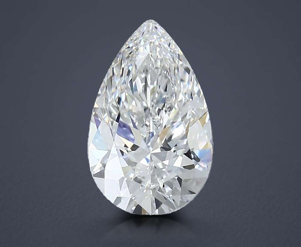 2.05ct E VS1 Rare Carat Ideal Cut Pear Lab Grown Diamond