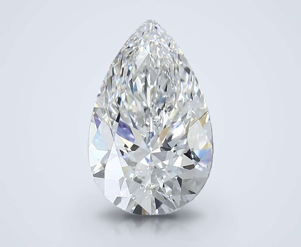 2.05ct E VS1 Rare Carat Ideal Cut Pear Lab Grown Diamond