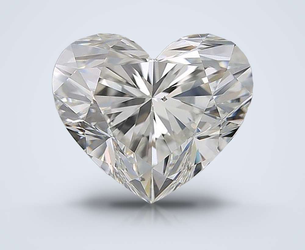 5.01ct I SI1 Rare Carat Ideal Cut Heart Diamond