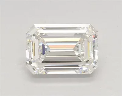 1.32ct F VVS2 Rare Carat Ideal Cut Emerald Lab Grown Diamond