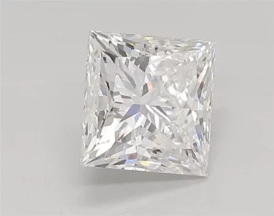 0.91ct E VVS2 Rare Carat Ideal Cut Princess Lab Grown Diamond