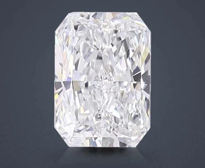 3.07ct E VS1 Rare Carat Ideal Cut Radiant Lab Grown Diamond