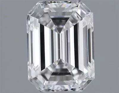 0.40ct D SI1 Rare Carat Ideal Cut Emerald Diamond