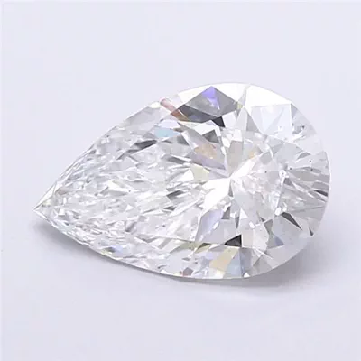 2.01ct D VS2 Rare Carat Ideal Cut Pear Lab Grown Diamond