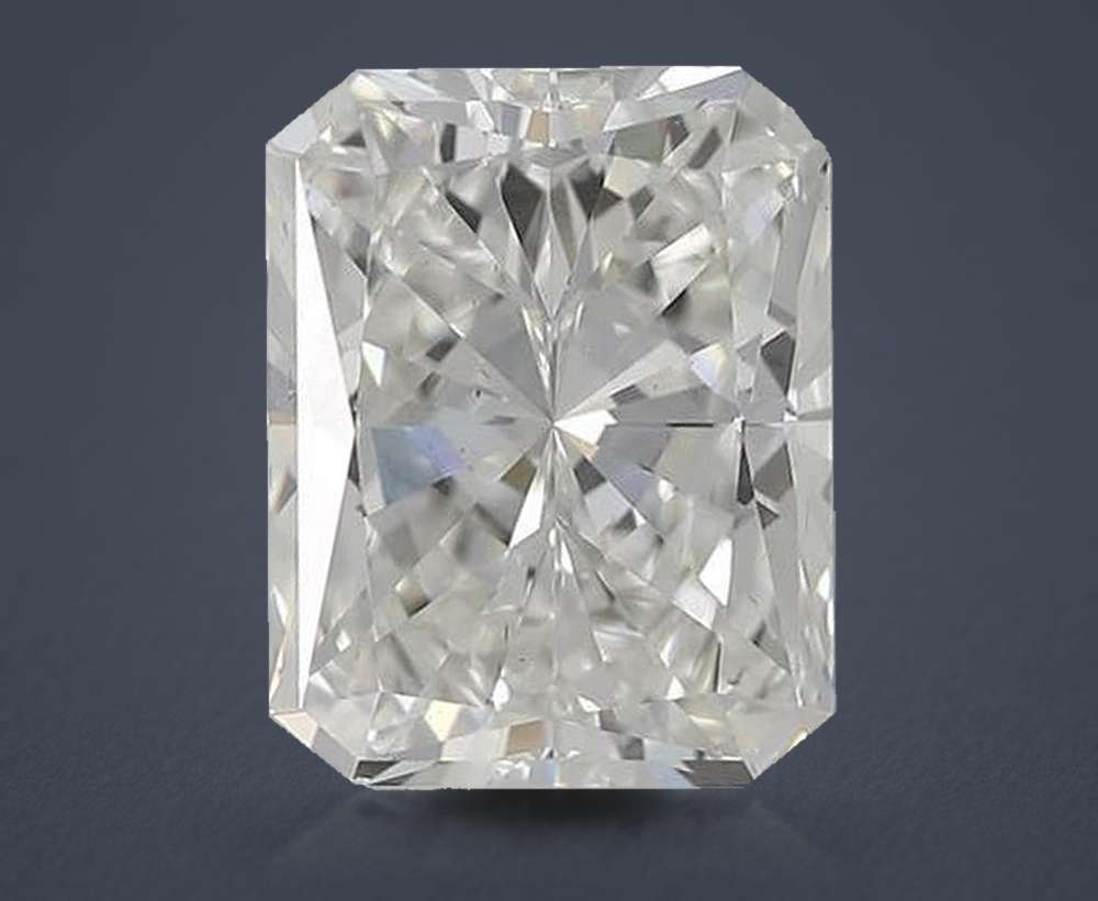 1.70ct H VS2 Rare Carat Ideal Cut Radiant Diamond