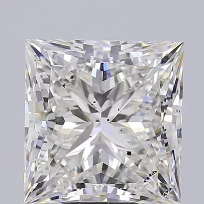 10.04ct F SI1 Rare Carat Ideal Cut Princess Lab Grown Diamond