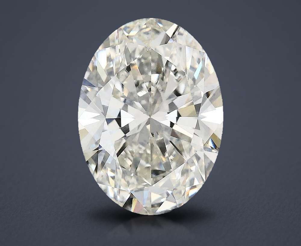 4.00ct H VS2 Rare Carat Ideal Cut Oval Lab Grown Diamond