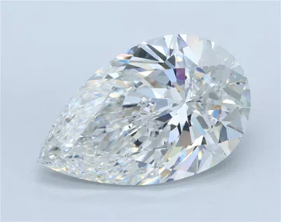 6.06ct F VS2 Rare Carat Ideal Cut Pear Lab Grown Diamond