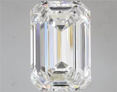 15.79ct F VVS2 Rare Carat Ideal Cut Emerald Lab Grown Diamond