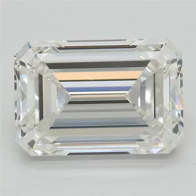 5.46ct G VVS2 Excellent Cut Emerald Lab Grown Diamond