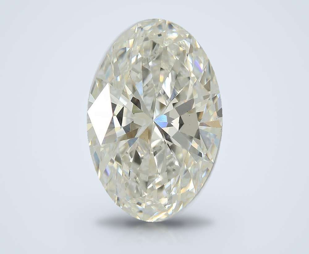 5.51ct F VS1 Rare Carat Ideal Cut Oval Lab Grown Diamond