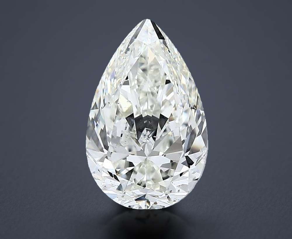 2.10ct J SI2 Rare Carat Ideal Cut Pear Diamond