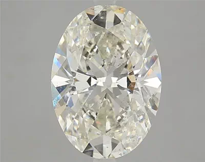 3.05ct J SI2 Rare Carat Ideal Cut Oval Diamond