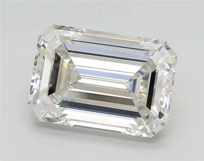 3.01ct G VS1 Rare Carat Ideal Cut Emerald Lab Grown Diamond