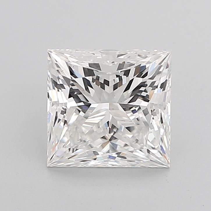 3.06ct E VS1 Rare Carat Ideal Cut Princess Lab Grown Diamond