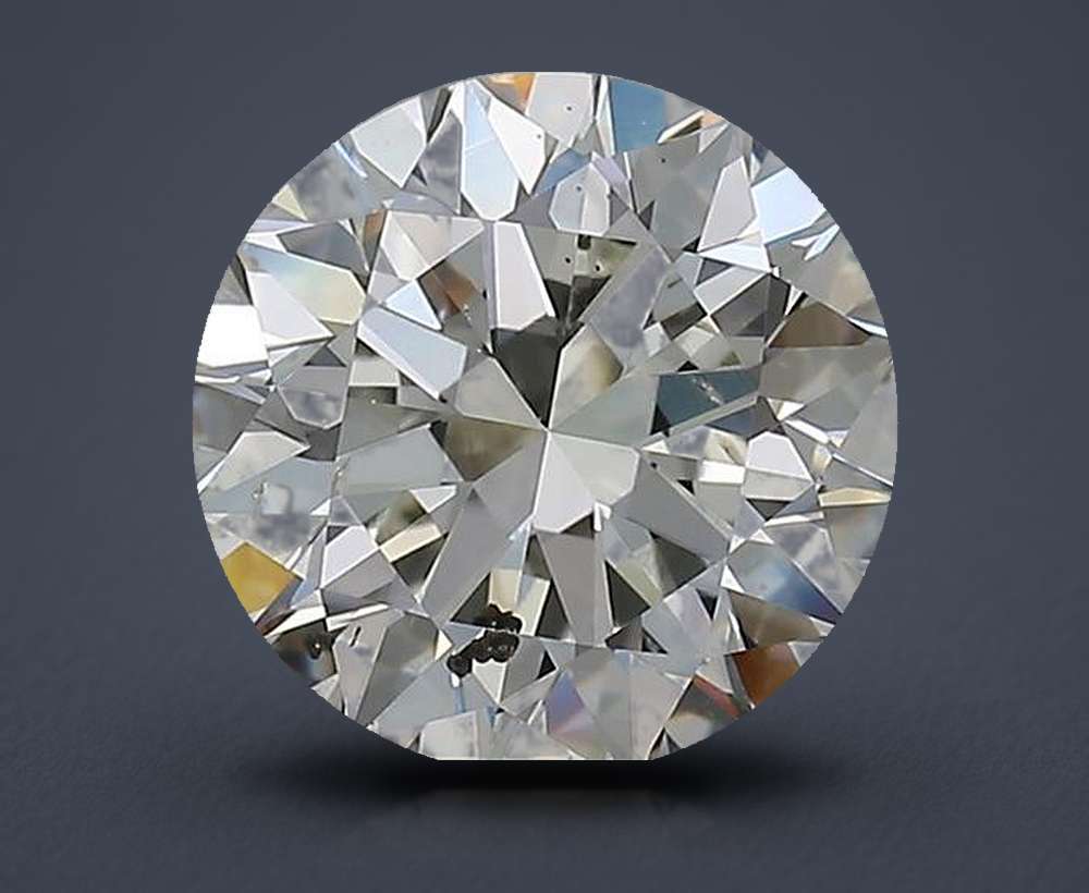 2.41ct K SI2 Rare Carat Ideal Cut Round Diamond