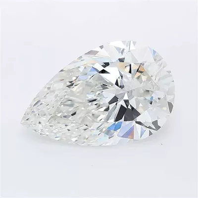 3.25ct F VS1 Rare Carat Ideal Cut Pear Lab Grown Diamond