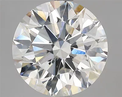 4.01ct I SI2 Rare Carat Ideal Cut Round Diamond