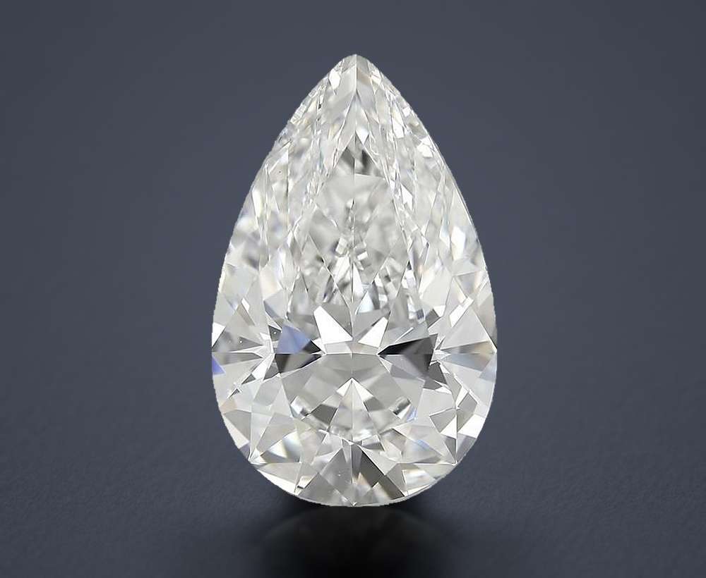 11.02ct F VS2 Excellent Cut Pear Diamond